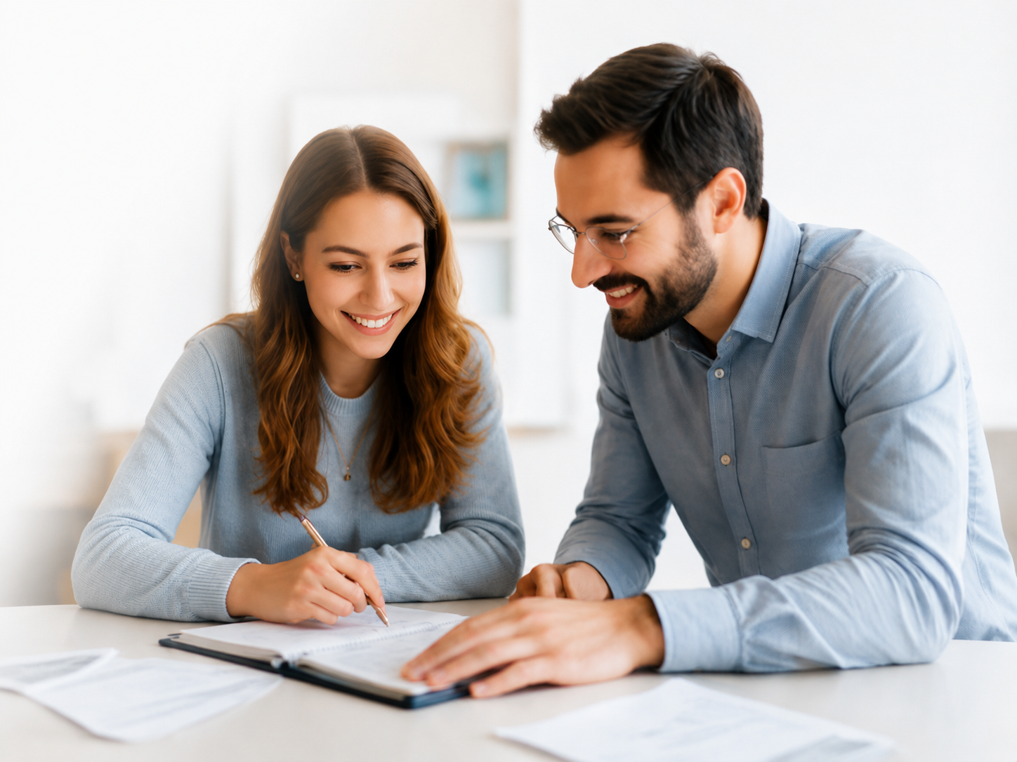 Deux jeunes consultent des ressources du CFPAE